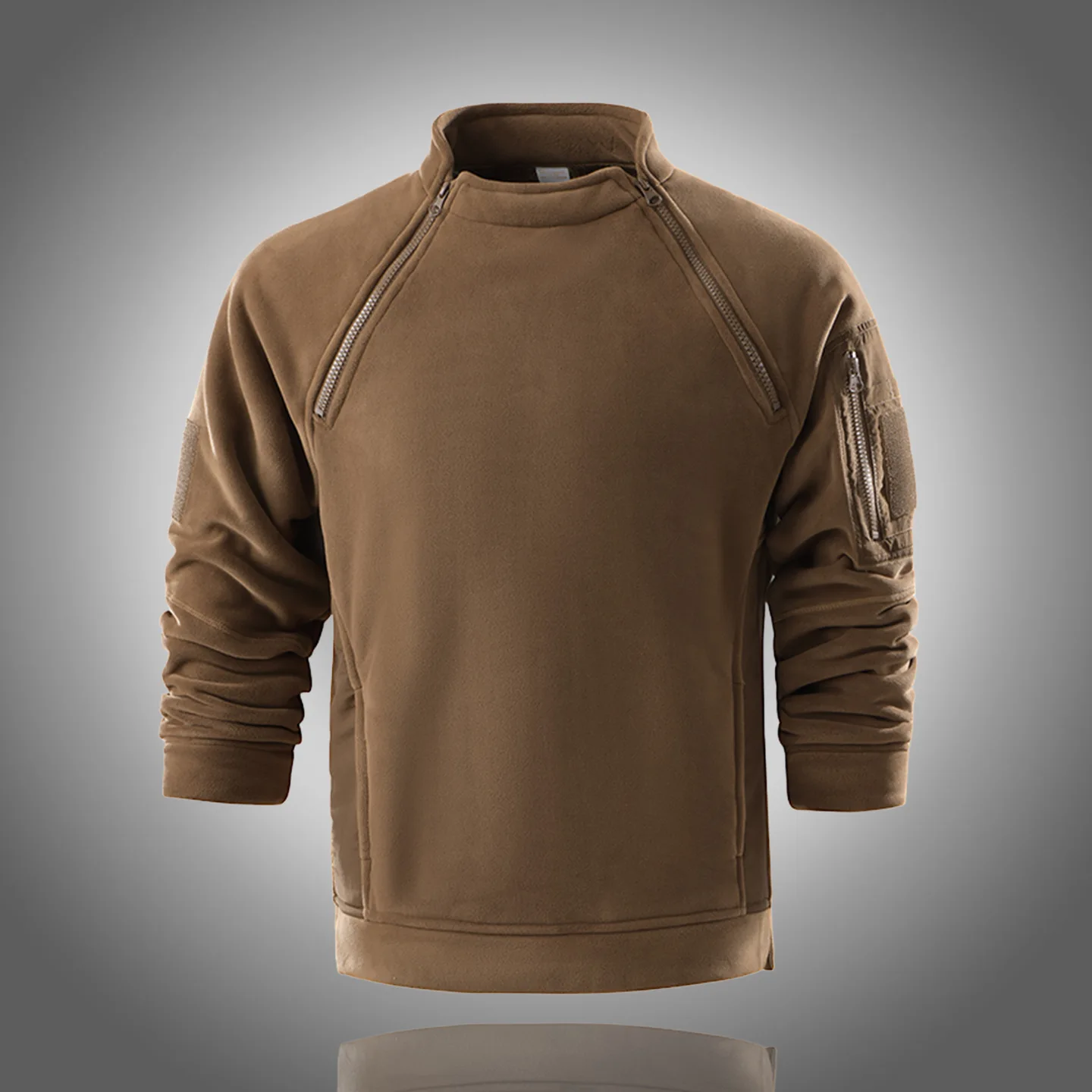 سترة صوف شبكية تكتيكية للرجال - Polartec ® قماش حراري احترافي مع جيوب متعددة الاستخدامات (نظام متوسط الطبقات لجميع الأحوال الجوية) #1