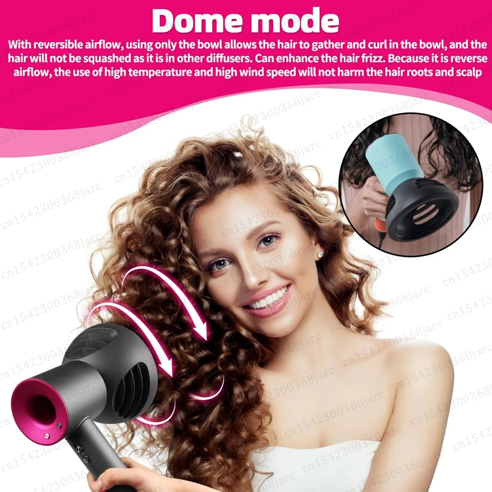 Hair Dryer Automatic Hair Straightener Curling Nozzle For Dyson Supersonic HD16 Nural Accessories Cylinder Comb Diffusion Nozzle image 5