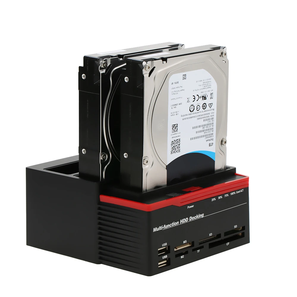 Multifunctional 2.5/3.5'' IDE&SATA Hard Disk Base USB 3.0 HDD Docking Station Three-bay HDD Docking Station