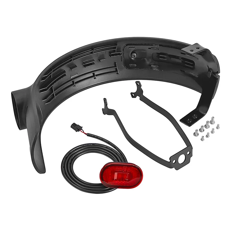 

NALFI-Aluminum Alloy Rear Fender Tail Light Brake Accessories Set For Xiaomi Electric Scooter 4 Ultra Mudguard