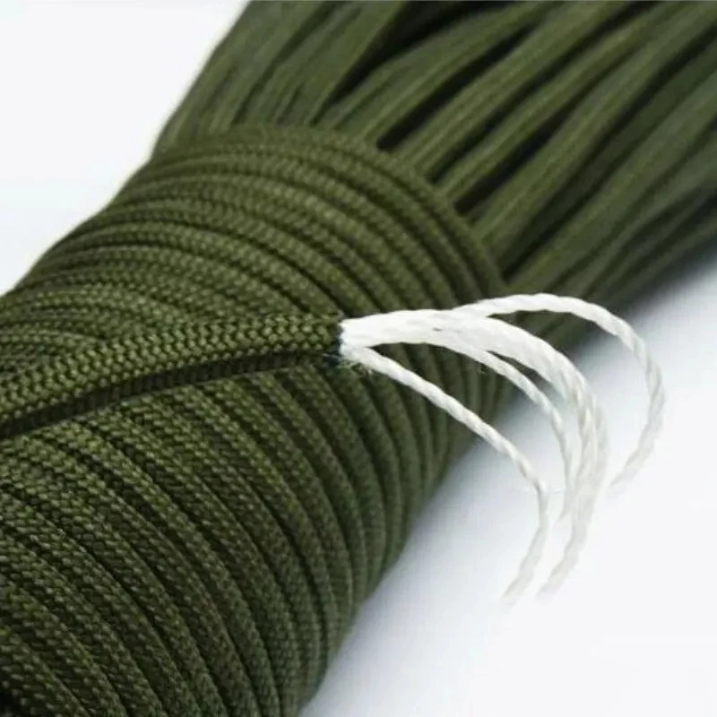 31m Handwoven Seven Core Umbrella Rope 4mm Diameter Outdoor Camping Emergency Tent Fixed Rope Clothesline DIY Bracelet Rope