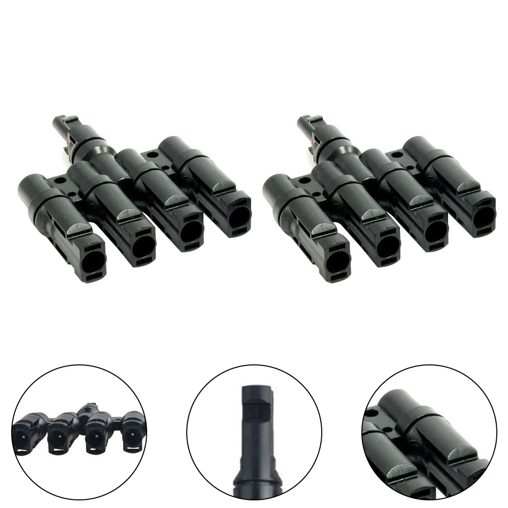 

Солнечные панели Солнечные разъемы Держатель предохранителя «четыре в одном» Разветвитель PV-разъема для солнечного кабеля 2,5/4/6 мм2