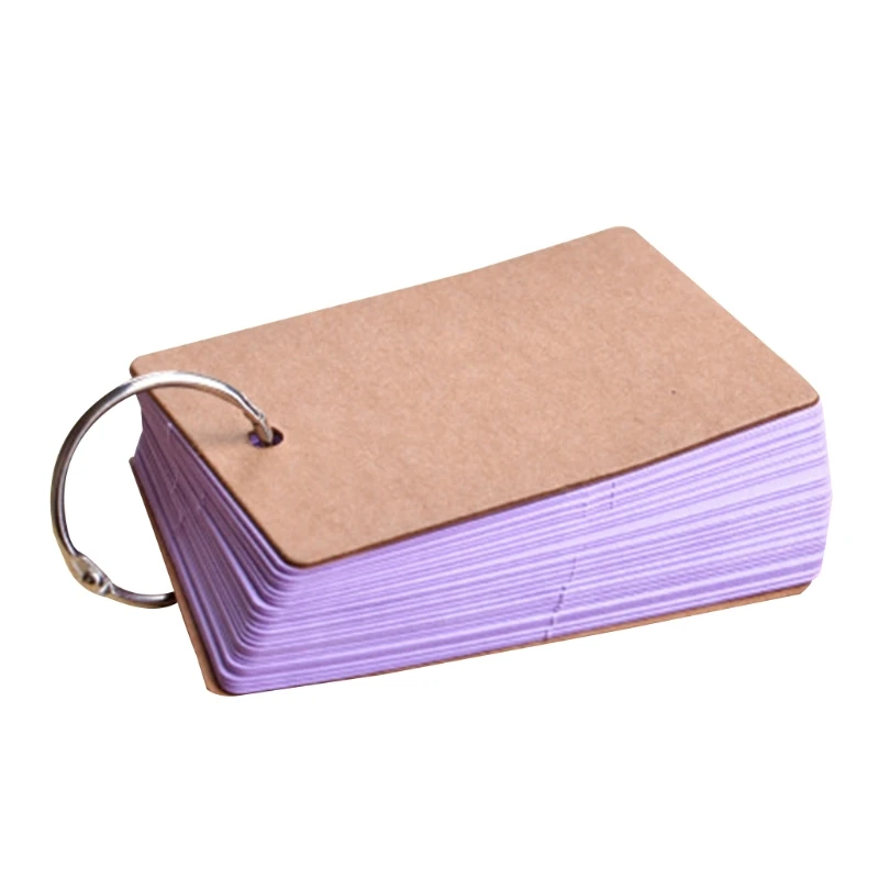 Portable Refillable Blank Study Card Index Card Small Flipping Study Cards