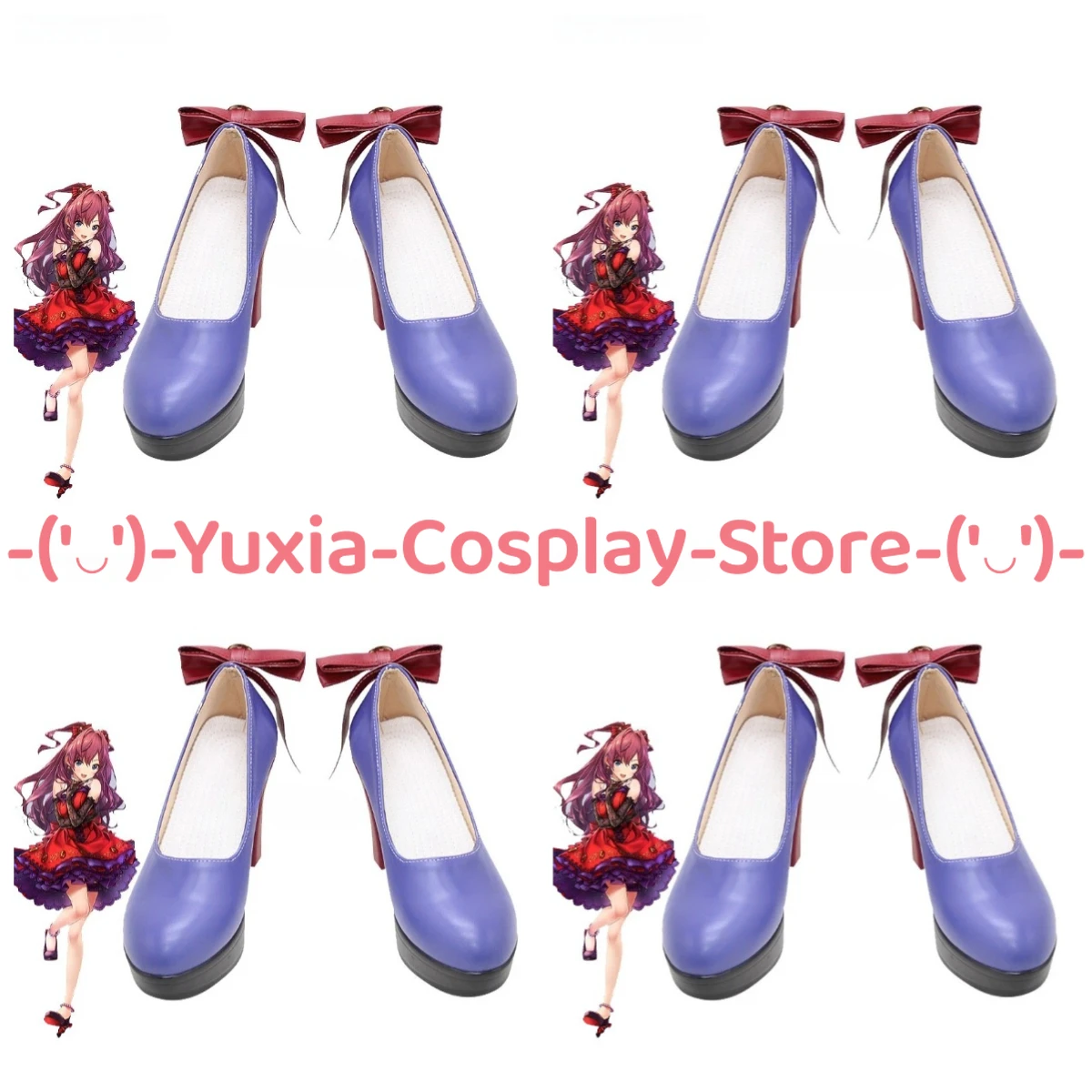 

Yuxiacosplay! Ensemble Stars! Ichinose Shiki Cosplay Shoes Game Character Prop PU Leather Boots Halloween Carnival Party Costume