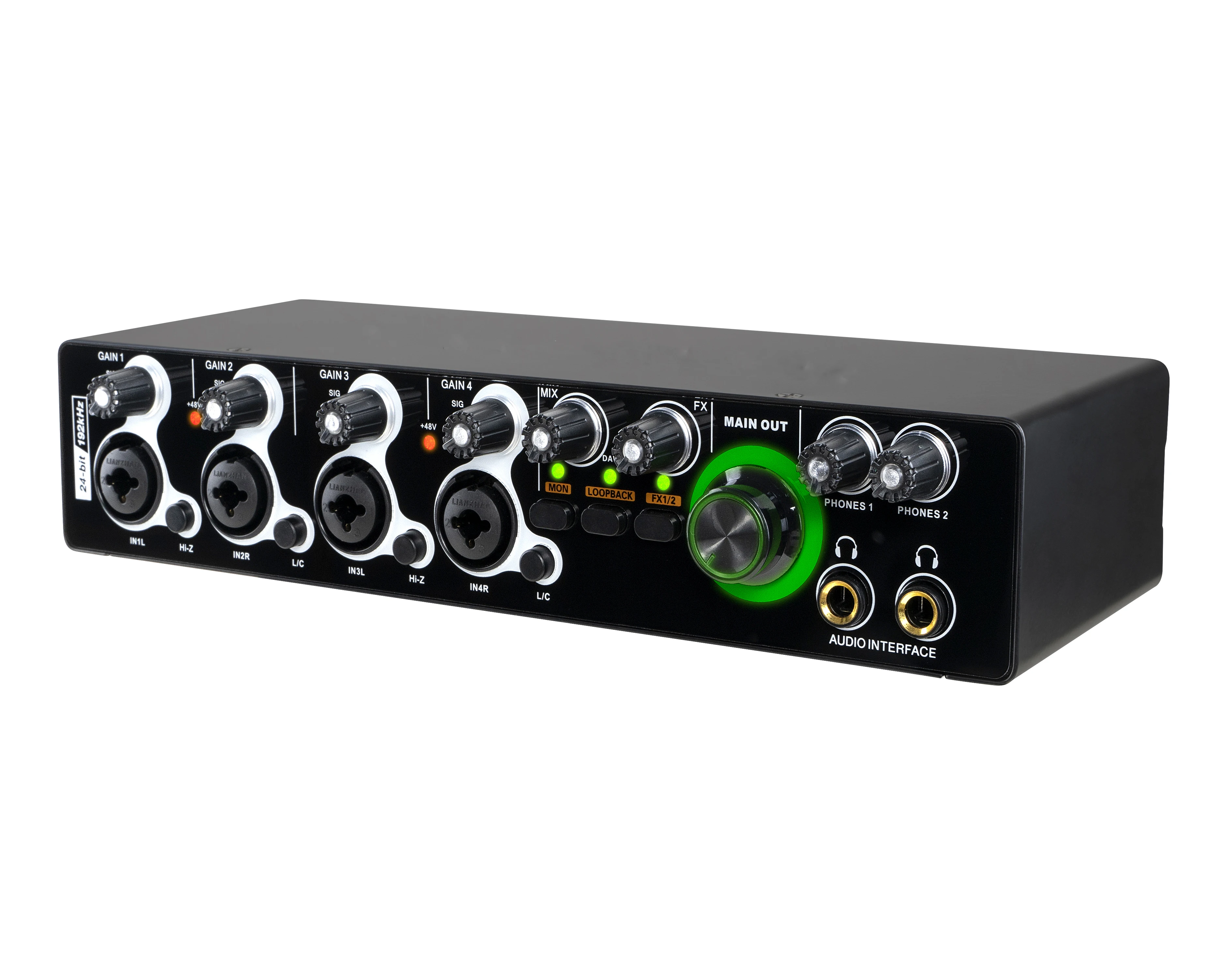 

XTUGA MD404 Hot Selling 4 Channels Professional 24bit 192kHz Studio De Audio Sound Card Usb Audio Interface For Live Recording