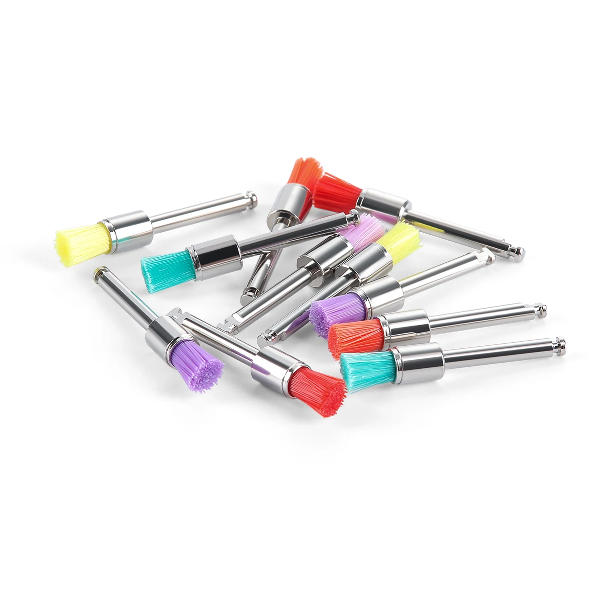 100pcs/box Dental Materialien Prophy Pinsel Farbe Prophylaxe Weiß Nylon Polieren Pinsel Schüssel Form Zahnmedizin Polierer – Detail 3
