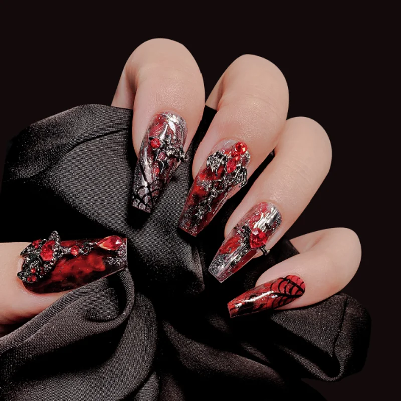 ใหม่ฮาโลวีนตกแต่งเล็บ DIY เพชรเล็บ Rhinestone เล็บเครื่องประดับความงามเล็บเครื่องมือ