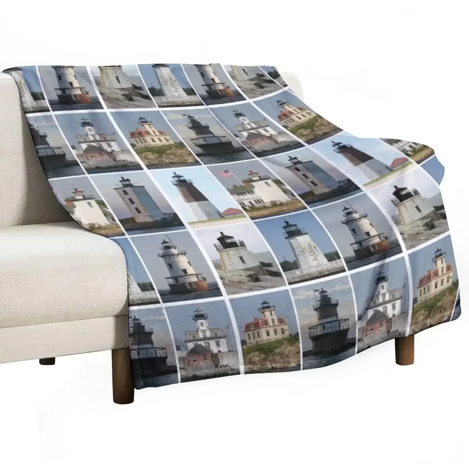 Lighthouses of Rhode Island Throw Blanket Single Comforter Blankets