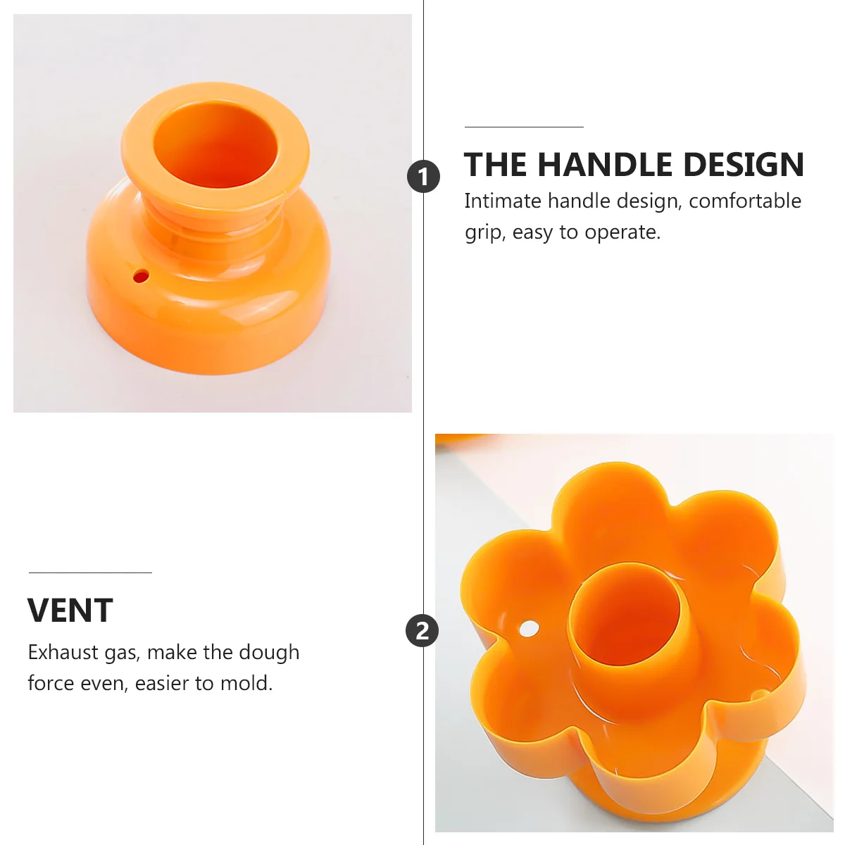 

4Pcs Creative Baking Molds Set Plastic Donut Molds Eco-Friendly Pineapple-Printed Heart Flower Round Shapes Non-Stick Easy Clean