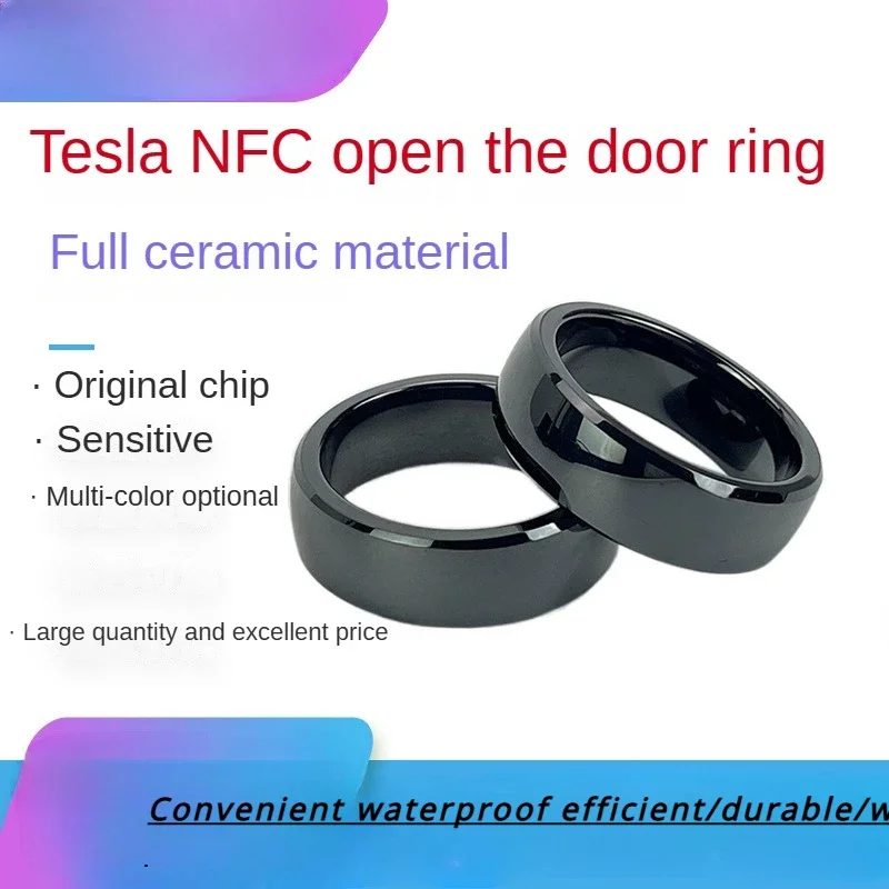 

Умное кольцо для Tesla, многофункциональное водонепроницаемое носимое подключенное Android-устройство, модное кольцо унисекс