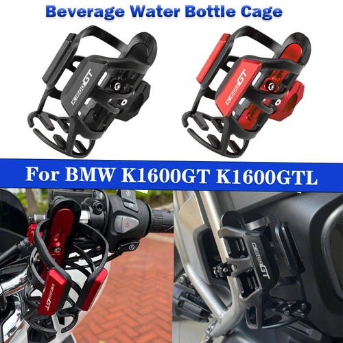 Imagen 1 del producto Soporte para botella de agua y bebidas de motocicleta, accesorios de montaje para BMW K1600GT, K1600GTL, k1600 gt, gtl, K 1600 GT