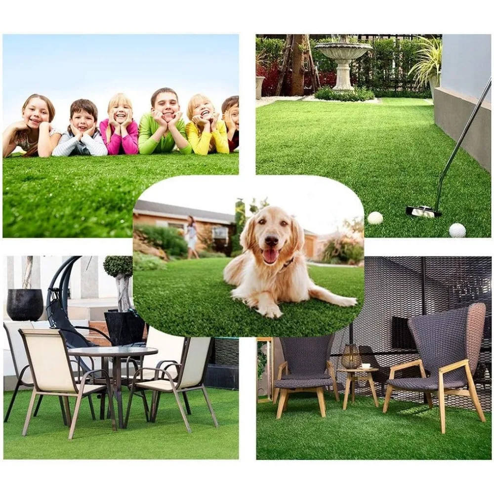 Artificial Grass Rug ,Fake Grass Turf Mat Synthetic Lawn Carpet,Faux Grasses Landscape ,Fake Grasses