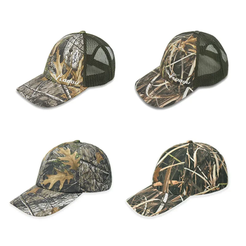 

Outdoor Hunting Hat Bionic Tree Pattern Baseball Hat Men Women Jungle Stripe Wild Sun Protection Breathable Hat Shooting Cap
