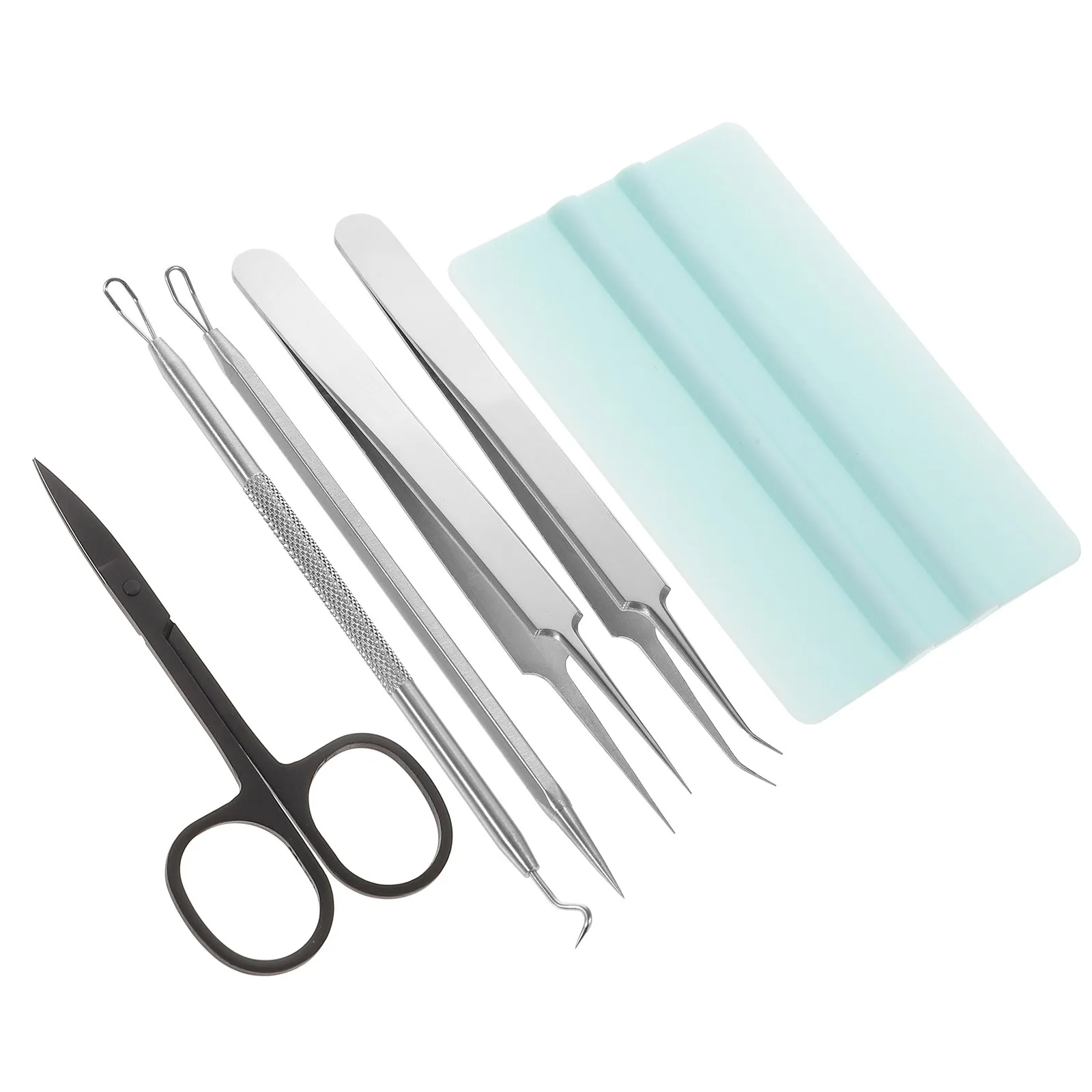 

1Set Premium Vinyl Weeding Tool Kit Stainless Steel Tweezers Scraper Scissors for DIY Lettering Carving Scrapbooking Craft