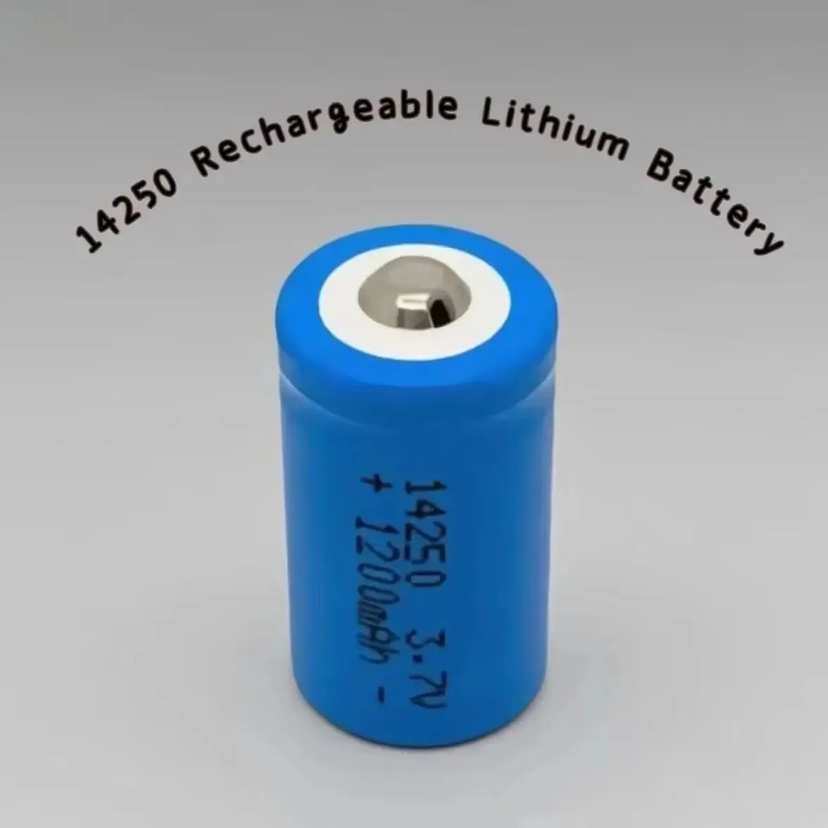 1/2AA Größe 14250 3,7 V 1200 mAh wiederaufladbare Lithium-Batterie USB-Ladegerät für Fernbedienungen, Sensoren, Elektrowerkzeuge, Digitalkamera