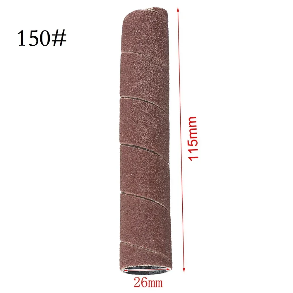 1Pcs Spindle Sanding Sleeves For Oscillating Sander 80/150/240 Grit Aluminum Oxide Sandpaper For Metal Woodworking Polishing