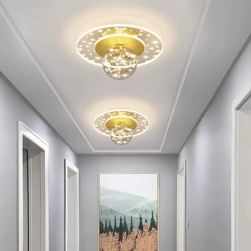 

Gypsophila ceiling lamp Nordic simple aisle ceiling lamp modern home creative ceiling lights for bedroom balcony entrance door