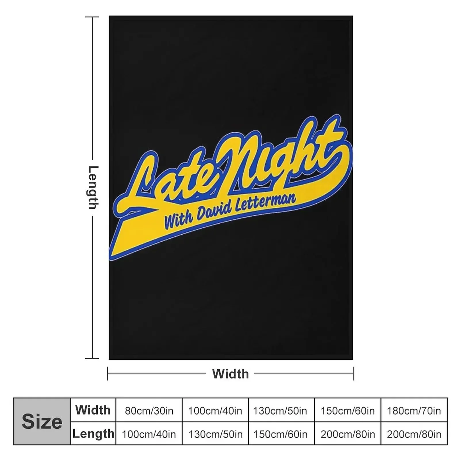 Late Night With David Letterman Shirt Throw Blanket Thermals For Travel bed plaid Personalized Gift anime Blankets