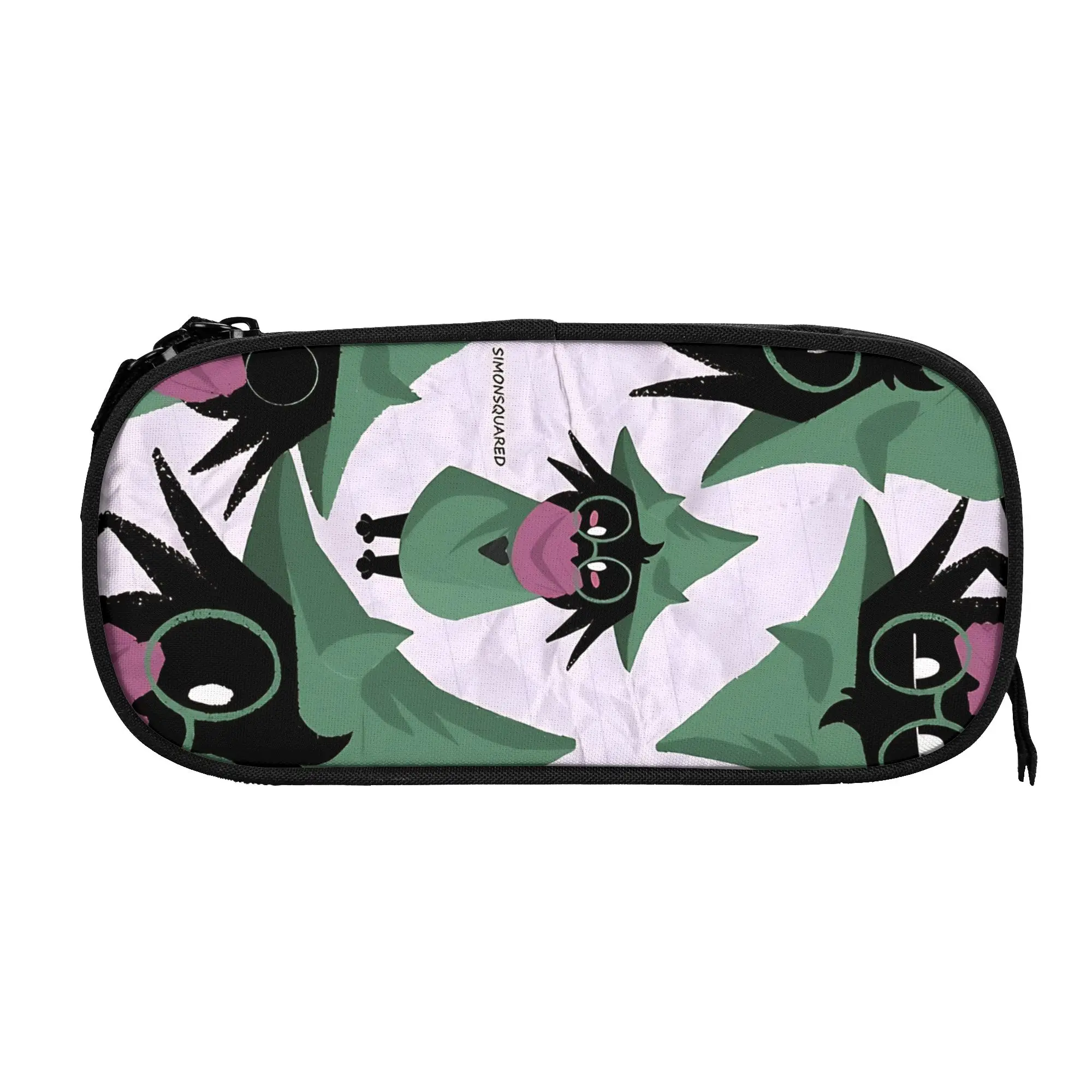 

1 piece Stylish Retro Magical Creature Graphic Pencil Case Teen Pen Bag Deltarune Office Stationery Bag