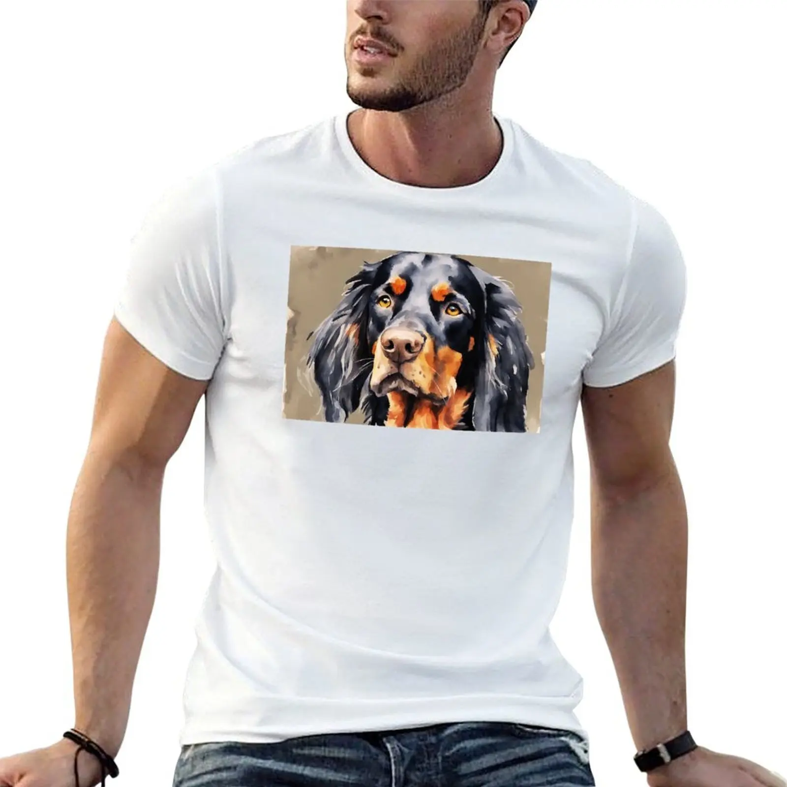 

Gordon Setter Art T-Shirt man t shirts for men essential t shirt anime tshirt T-shirt