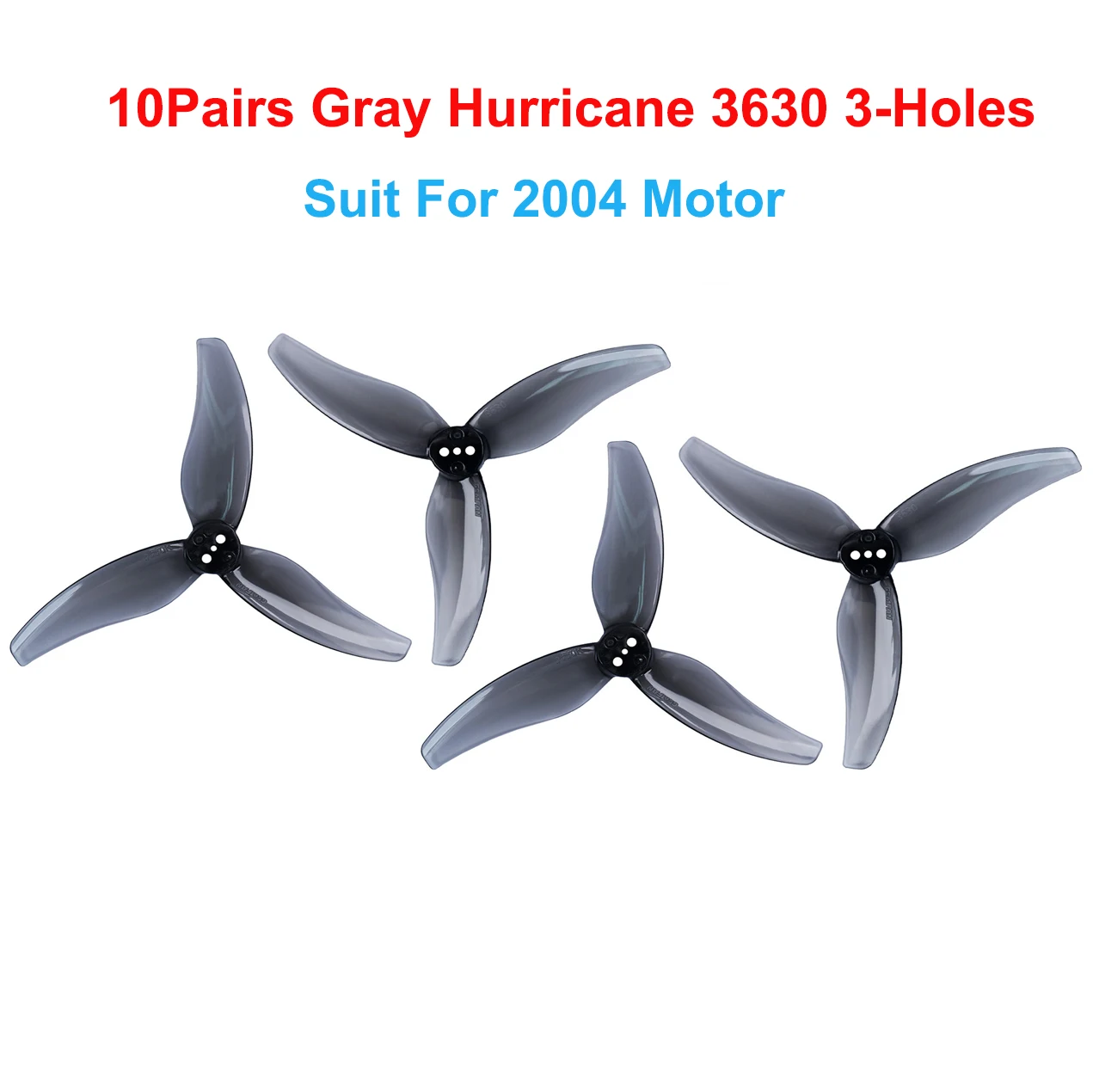Gemfan(10CW+10CCW) Hurricane 3525 3630 4023 4525 3,5 Zoll/4 Zoll 1,5MM 3-Loch PC Propeller für 1806-2004 Motoren für FPV Freestyle – Detail 24