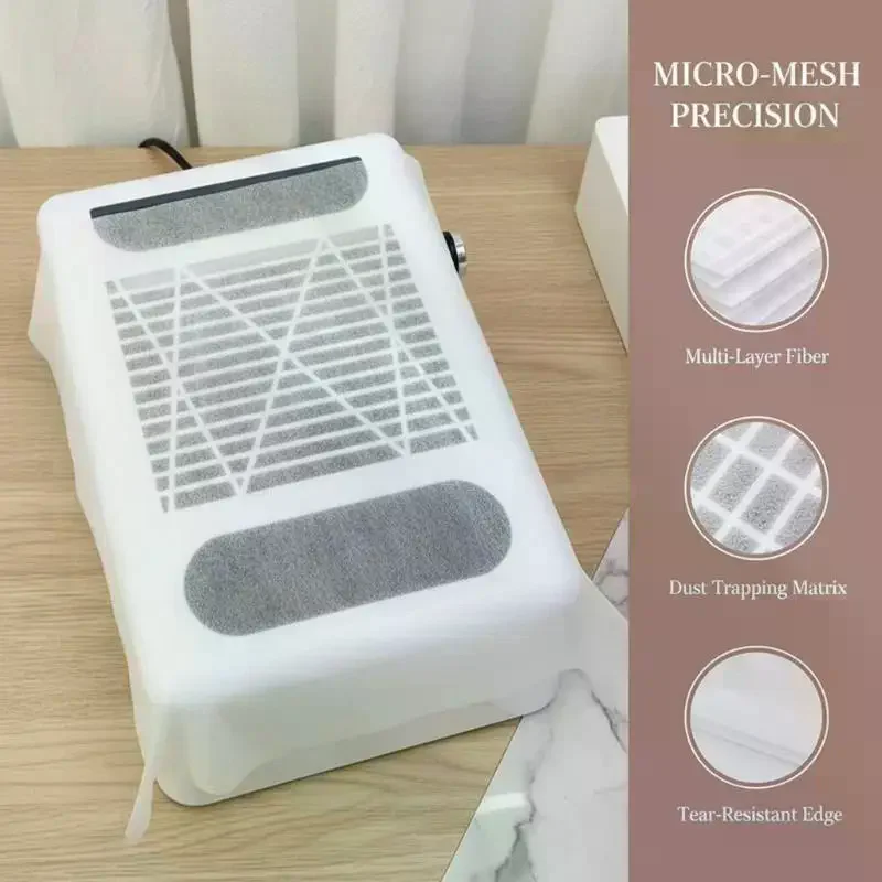 100PCS Nail Vacuum Filter Paper Filter Dust Collector Replace Nail Vacuuming Ultra-thin Cleaner Filter Non Woven Fabric Cotton