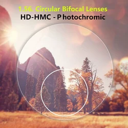 ALICIA 1.56 Round Circular Bifocal Lenses For viewing far and near Optical Prescription Lenses Man Women
