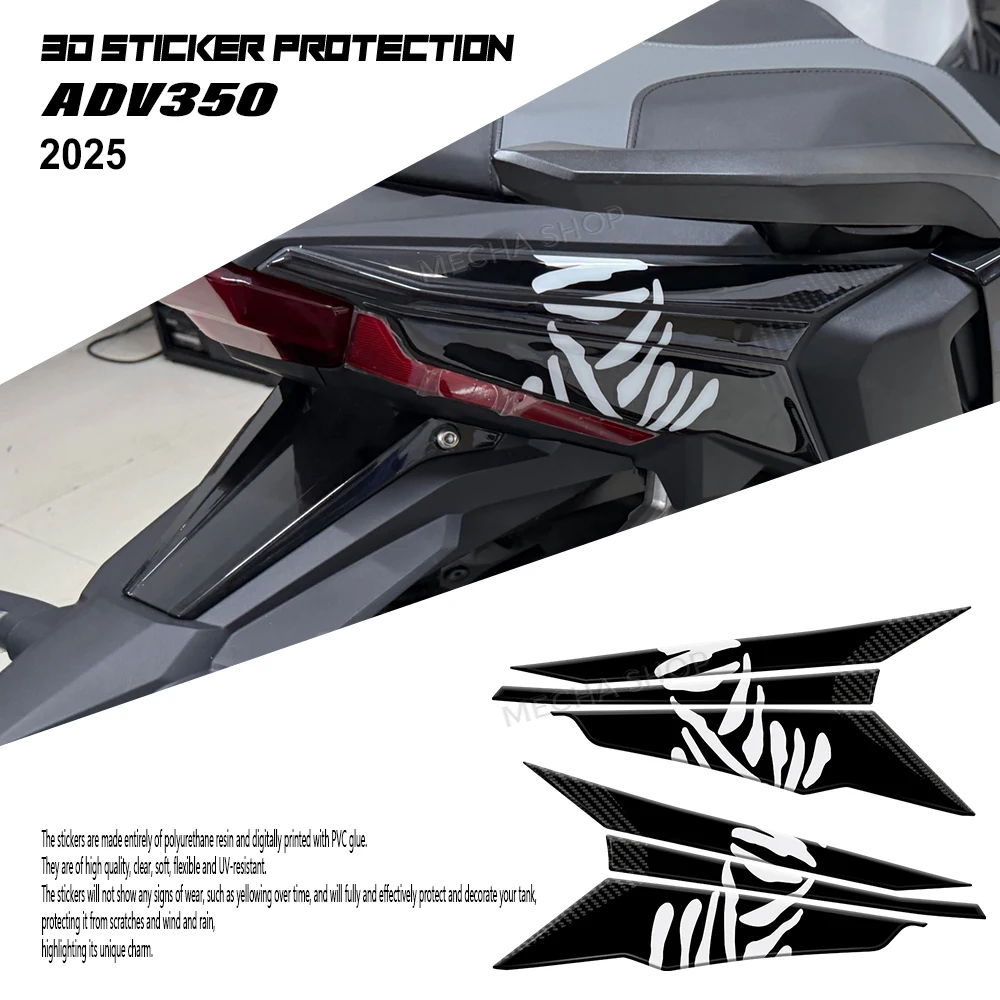 

Motorcycle 3D Tank Mat Protection Anti-Scratch Decals Accessories For ADV 350 ADV350 2022 2023 2024 2025