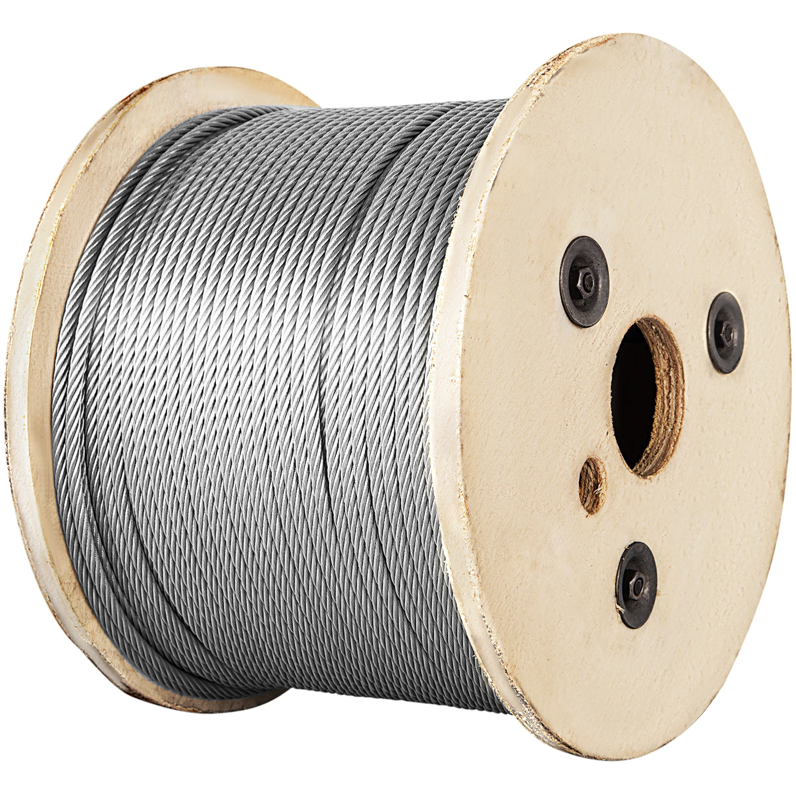 SucceBuy 152 M/500Ft Draadkabel 316 Roestvrij Staal Sterke Spanning Zachte Vissen Lifting Kabel 7*7 Waslijn 1.5 MM-3.2 MM Diameter - afbeelding 2