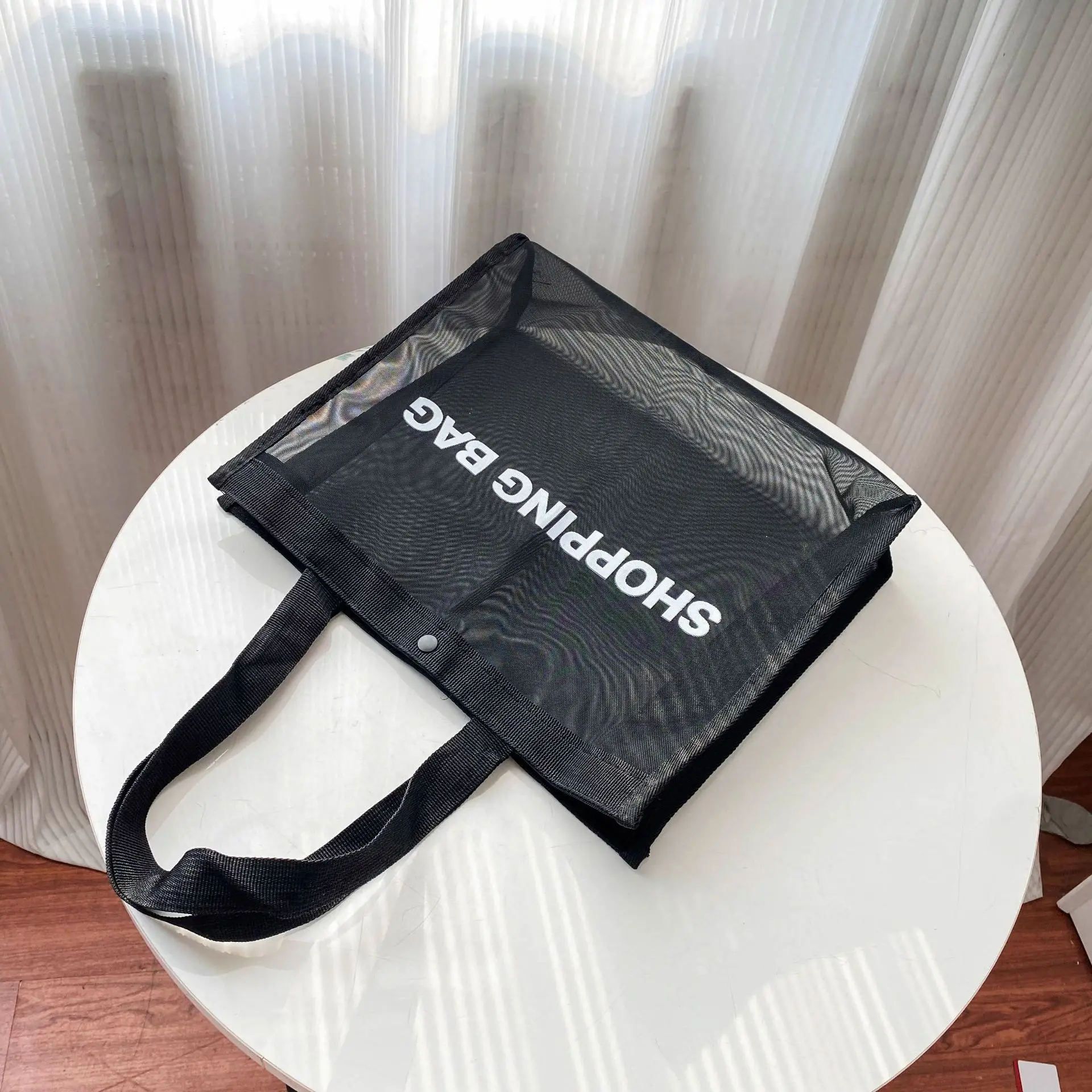 Sac en maille, sac fourre-tout en maille, sac de courses, sac utilitaire, sac utilitaire pour l'école/voyage/sport, sac de rangement, sac à bandoulière, sac de sport en maille