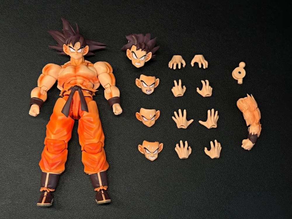 드래곤볼 Z SHF 와우 슈퍼 액션 스튜디오 손오공 피규어 - 슈퍼 사이어인 손오공 카이오헌 애니메이션 액션 피규어 모델 장난감 선물