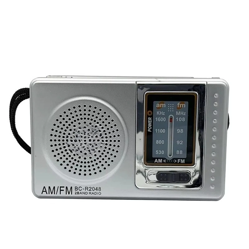 BC-R2048 AM FM Radio Telescopic Antenna Multifunction Mini Portable Radio