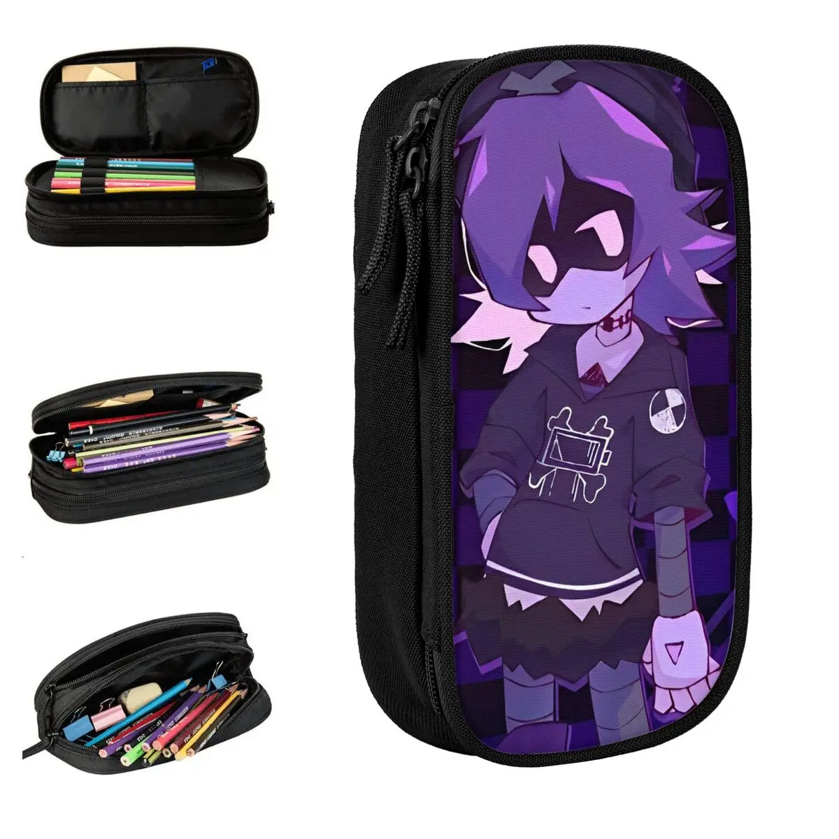 

Uzi Doorman Murder Drones Pencil Case Pencilcases Pen Box for Student Big Capacity Bags Office Zipper Stationery