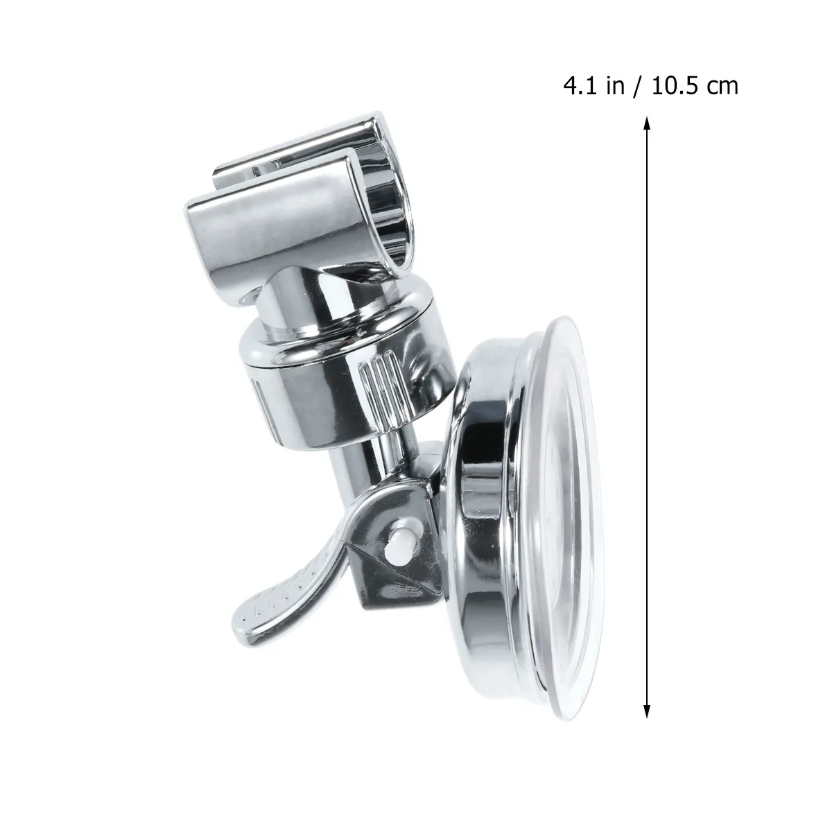 Shower Holder Adjustable Polished Wall Mount Suction Bracket Bathroom Handset Holder Height Angle Adjustment Shower Head Held