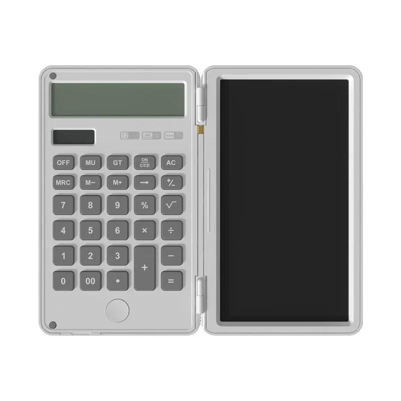 TONLISH ZH66 12-digit Display Calculator with LCD Handwriting Board Solar and Battery for Office and Student