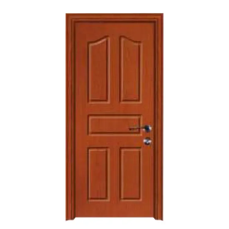 Laminate coated composite veneer MDF door Flushing indoor wooden door