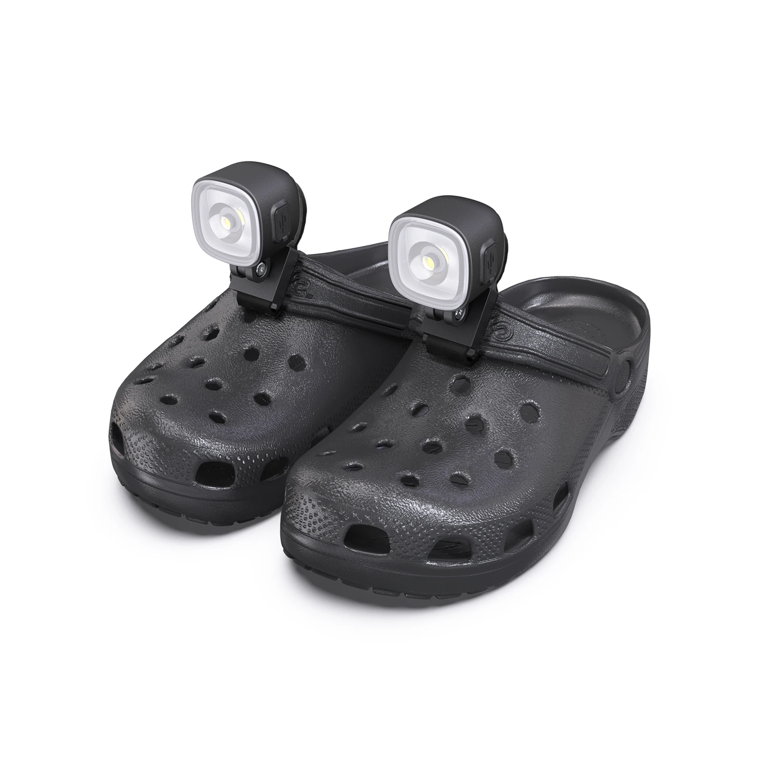 Outdoor IPX6 Waterproof Rechargeable 200mAh Battery Clog Shoes Lights Headlights for Crocs Croc Flashlight Dog Walking Camping