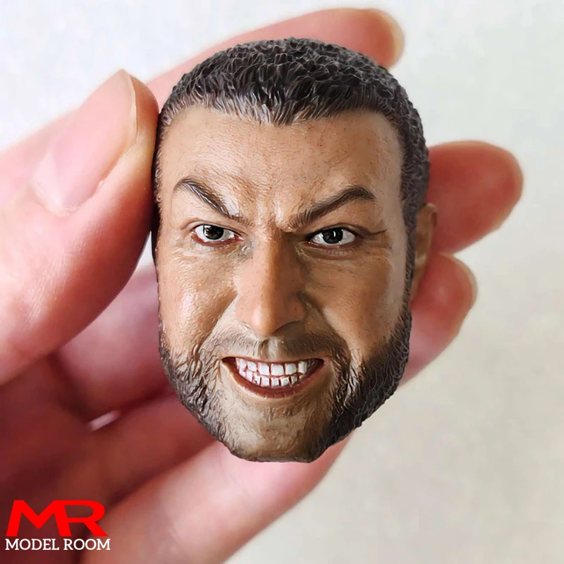 1/6 Scale Victor Liev Schreiber Head Sculpt Normal Angry Head Carving Model Fit 12'' Male Soldier Action Figure Body Doll Toys