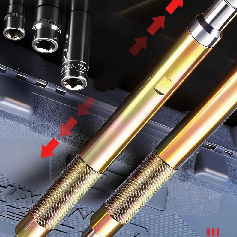 AAAAAA& Automatic Self-Contained Ratchet Extended Wrench, Electric Extension Car Wrench,Four-wheel Alignment Angle Adjustment