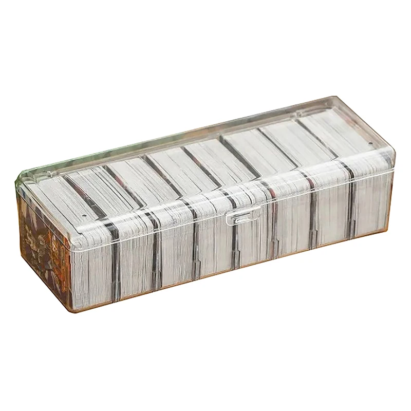 Transparent Hot Trading Card Deck Box Large Capacity Container Card Organizer Storage Collectible Game Card Cases