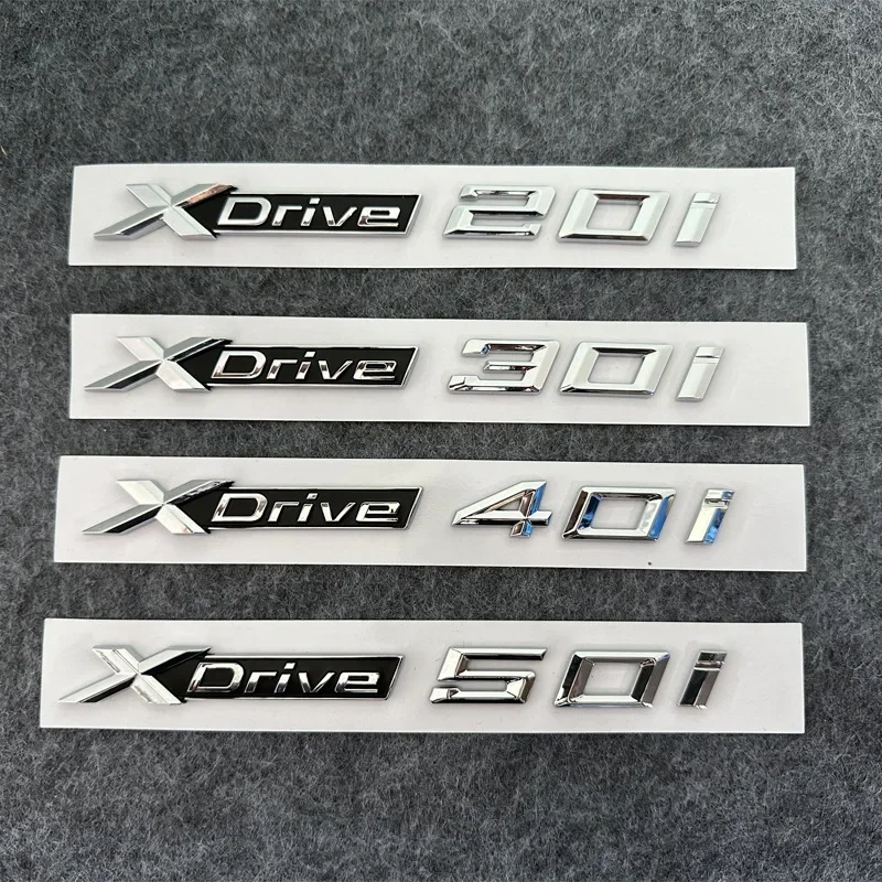 Car Body Trunk Emblem Sticker Xdrive 18i 20i 23i 25i 28i 30i 35i 40i 45i 48i 50i 55i Badge for BMW E90 F39 E46 E60 F10 X3 X5 X6