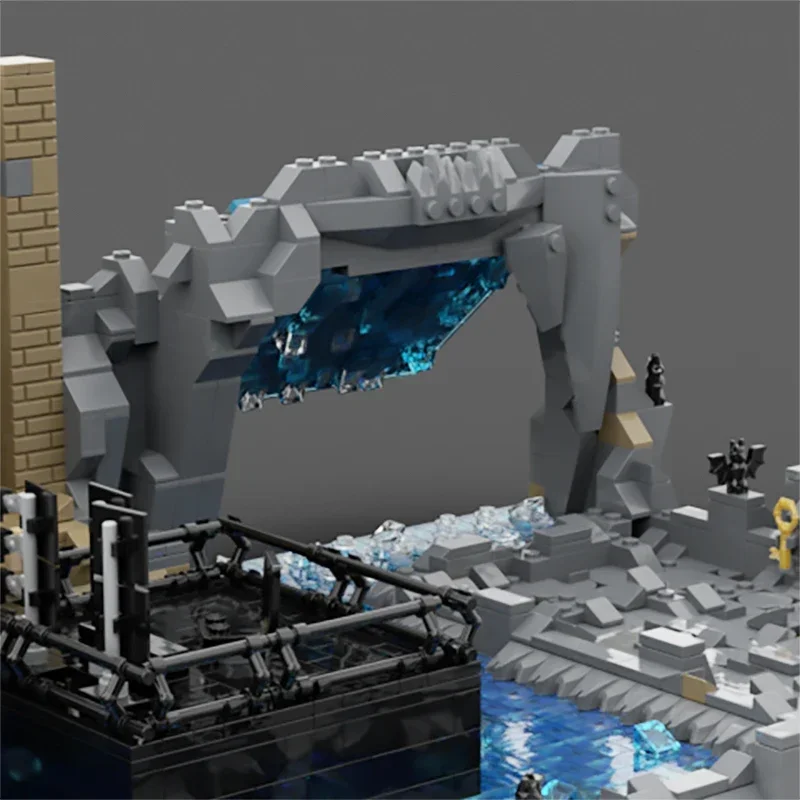 Popular Hero Movie Model Moc Building Bricks Dark Knight Batcave Technology Modular Blocks Gifts Christmas Toy DIY Sets Assembly