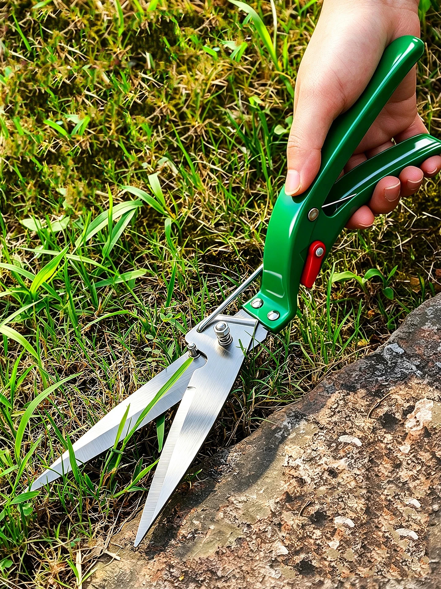 Hand Grass Shears Labor Saving Manual Grass Cutter Edging Shears Hedge Trimmer for Backyard Lawn Garden Trimming Yard Weeding