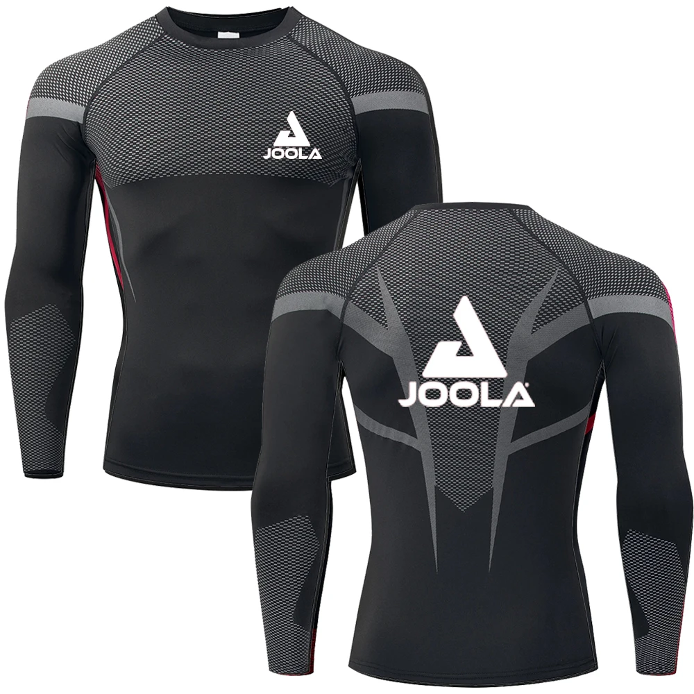 

JOOLA Men's Short sleeved Fitness Shirt Strength Training Quick drying T-shirt Sports Breathable Weight Training Top