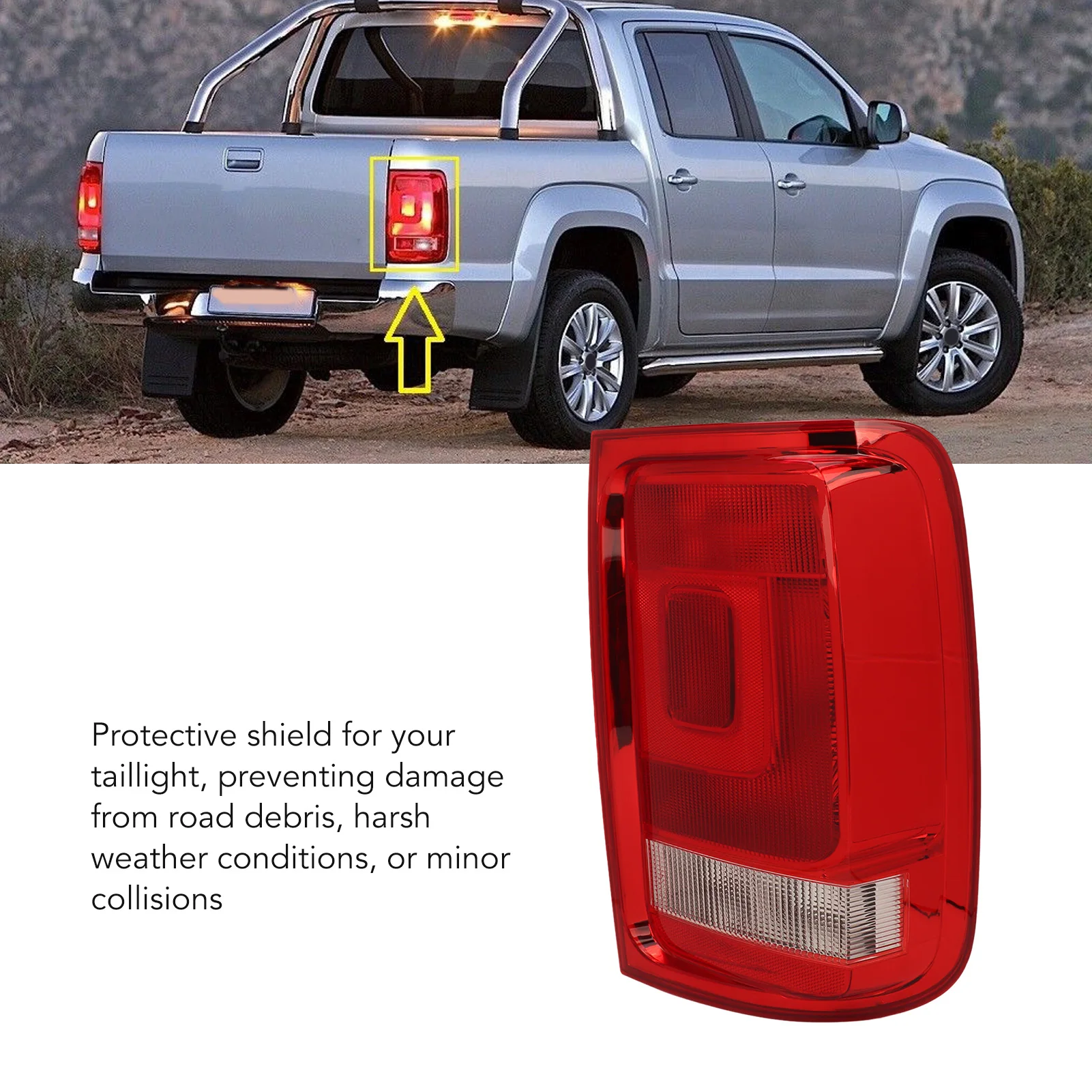 

For VW Amarok 1 Pc Right Side Rear Tail Lamp Light High Strength Anti Impact Lamp Case 2H1945096G 2H1945096C