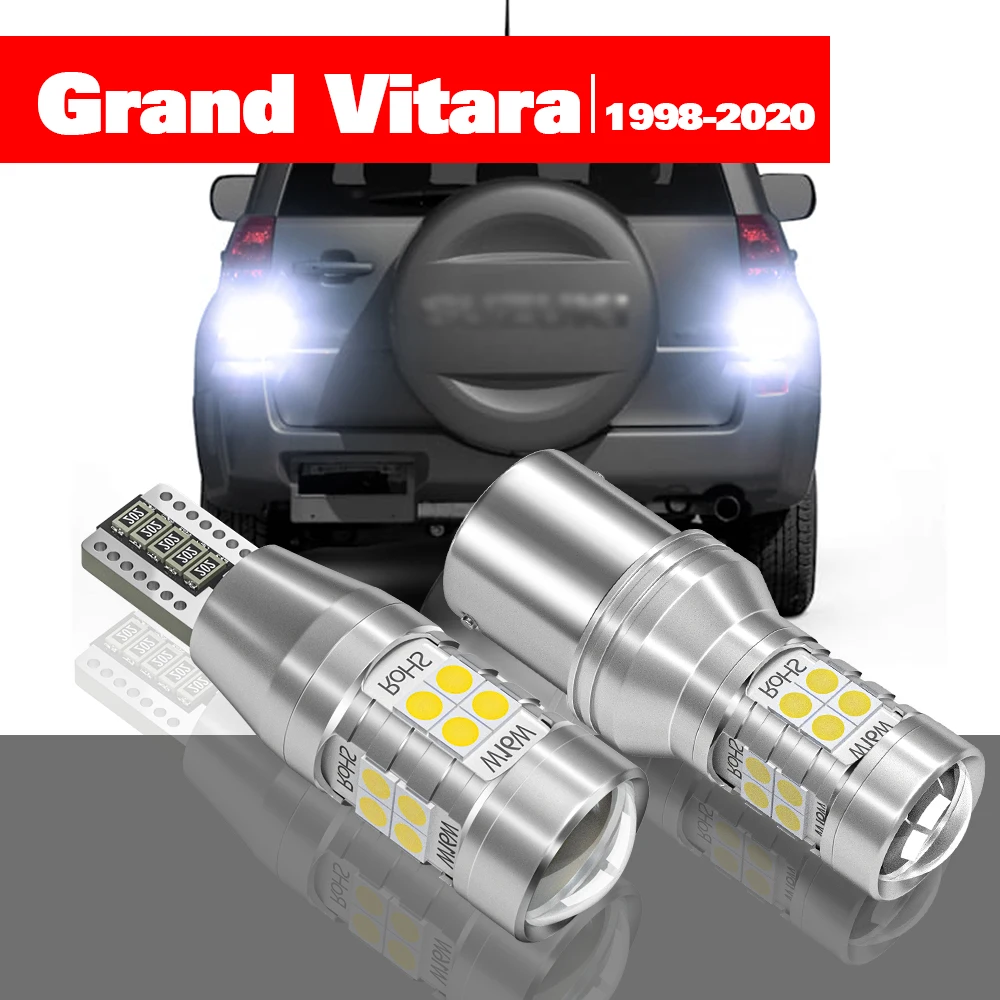 Luz LED de marcha atrás para Suzuki Grand Vitara, accesorios de lámpara de respaldo, 2 piezas, 1998, 2020, 2011, 2012, 2013, 2014, 2015, 2016, 2017, 2018, 2019,