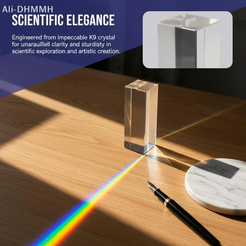 ZLinKJ 1pc High-Quality Glass Prism - Dispersion & Spectrum Tool For Physics, Photography, Science, Ideal Gift For Students