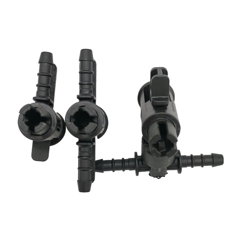 Tubo de retorno conector en forma de L inyector de combustible tubo de combustible conector de tres vías para Volkswagen Touareg diésel Audi Q7A6L 1 Uds