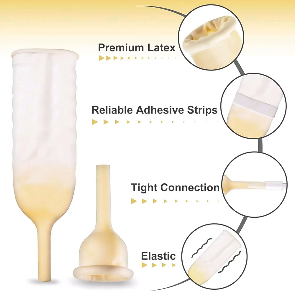 25mm/30mm/35mm Male External Catheter Medical Sterilized Latex Catheter Urine Collector Elderly