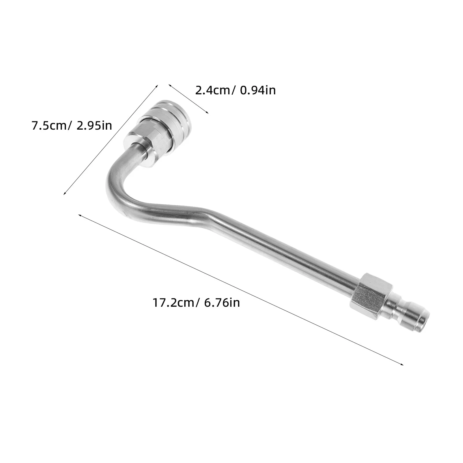Car Ac Cleaning Extension Rod Stainless Steel Curved Pressure Washer Wand for Conditioner System Cleaning High-Pressure